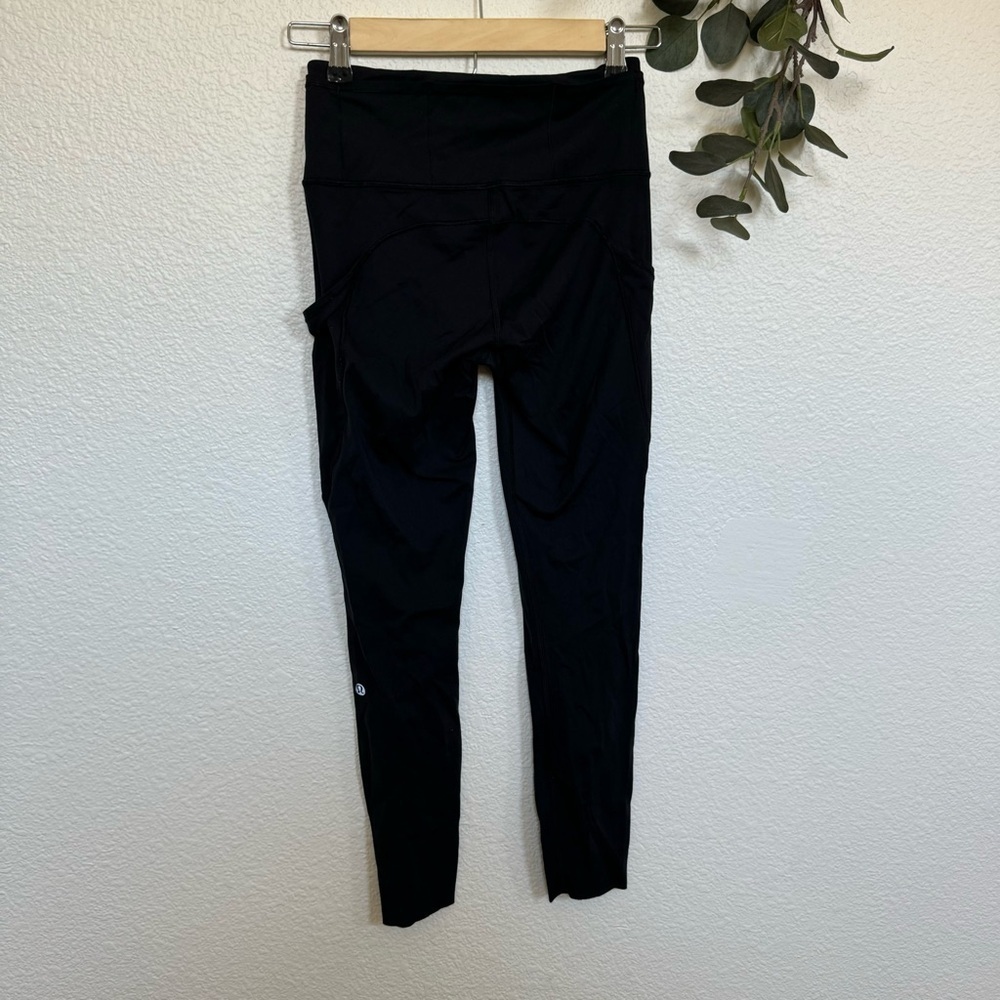 Lululemon- Black High Rise Leggings Size 4